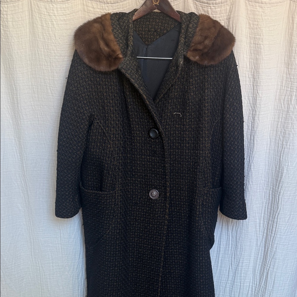 Vintage Midcentury Tweed Ladies Parkmoor New York Coat